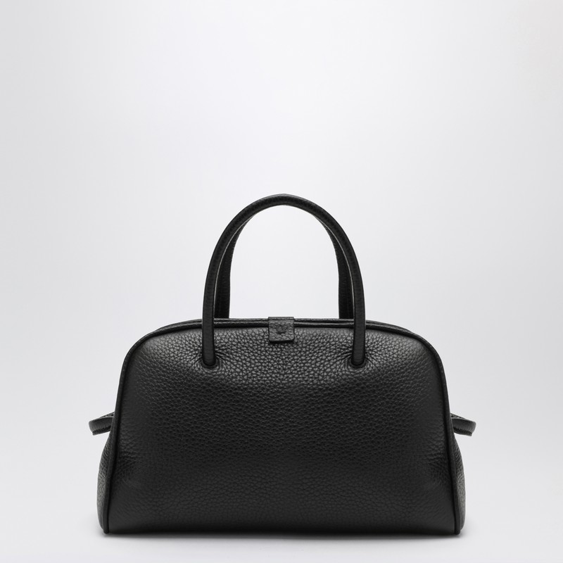 Jacquemus Black Leather Turismo Small Bag In Black