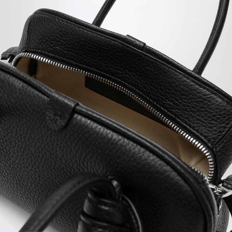 Jacquemus Black Leather Turismo Small Bag In Black