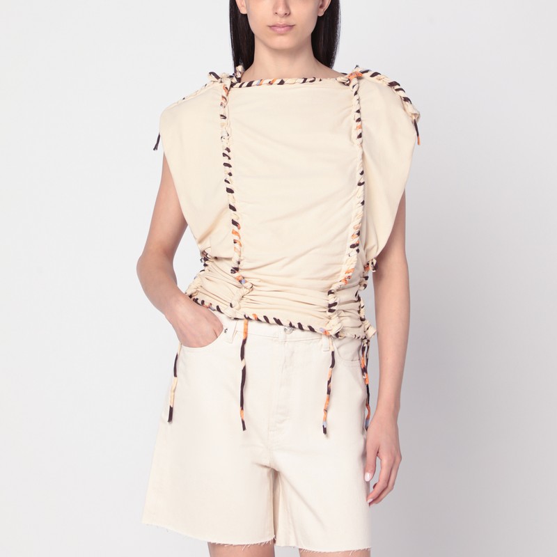 Top Zohra écru in cotton - ISABEL MARANT - Modalova