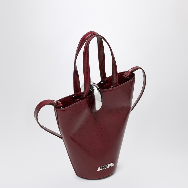 Jacquemus Burgundy The Small Bambola Bag In Burgundy