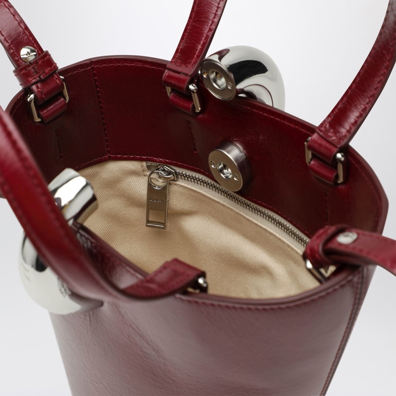Jacquemus Burgundy The Small Bambola Bag In Burgundy