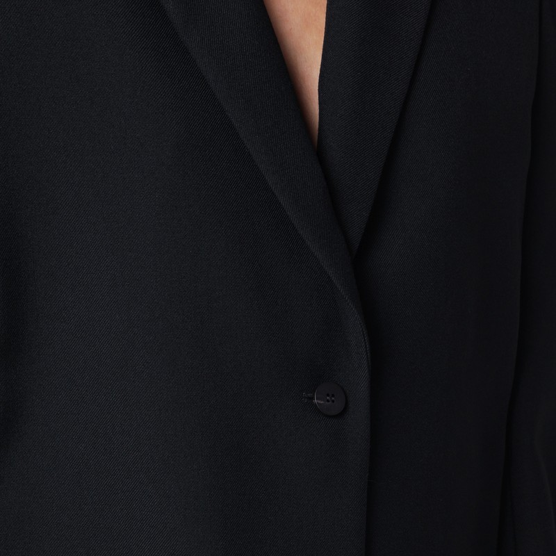 Jacquemus Black Single-breasted Wool Jacket In Black