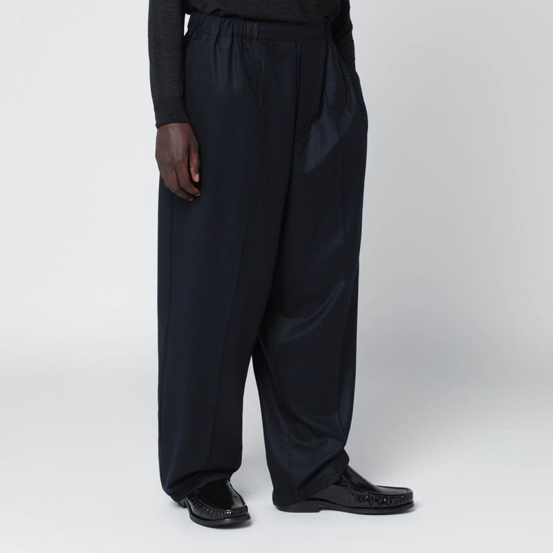 Jacquemus Tailored Relaxed Trousers Pleated In Blue