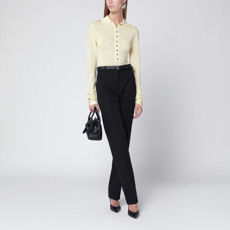 Jacquemus Light Yellow Wool Polo In Yellow