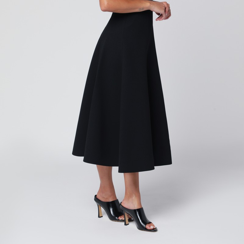 Jacquemus Triangle Midi Skirt Flared Hem In Multi