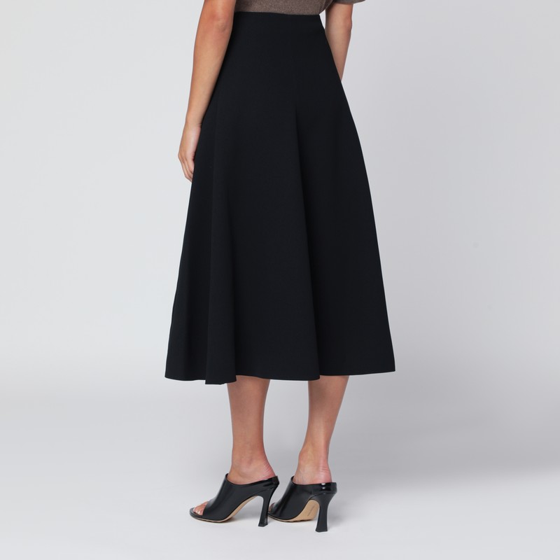 Jacquemus Triangle Midi Skirt Flared Hem In Multi
