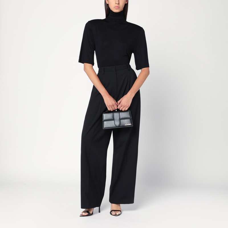 Jacquemus Black Spaghetti Strap T-shirt In Black