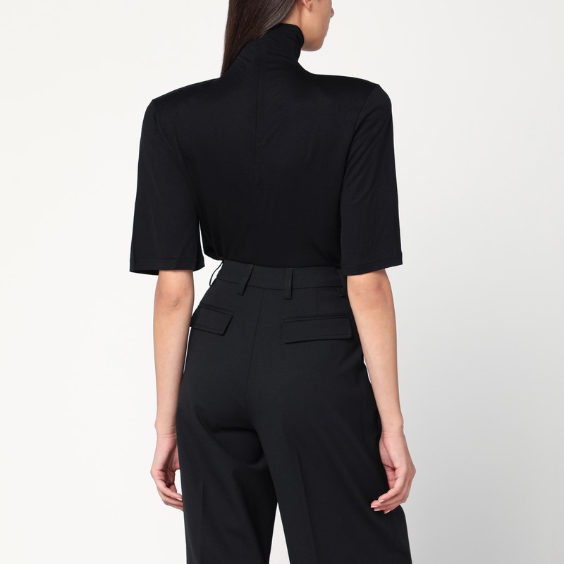 Jacquemus Black Spaghetti Strap T-shirt In Black