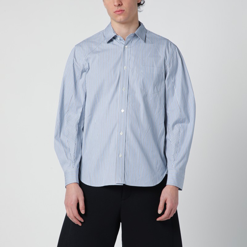 Light blue striped cotton shirt
