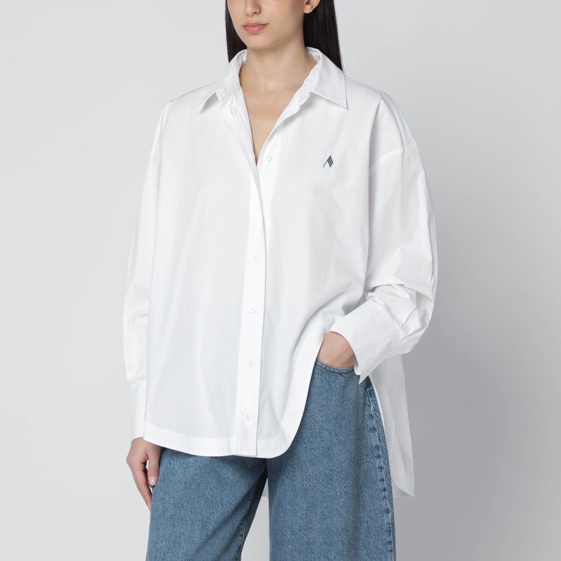 Oversized white cotton shirt