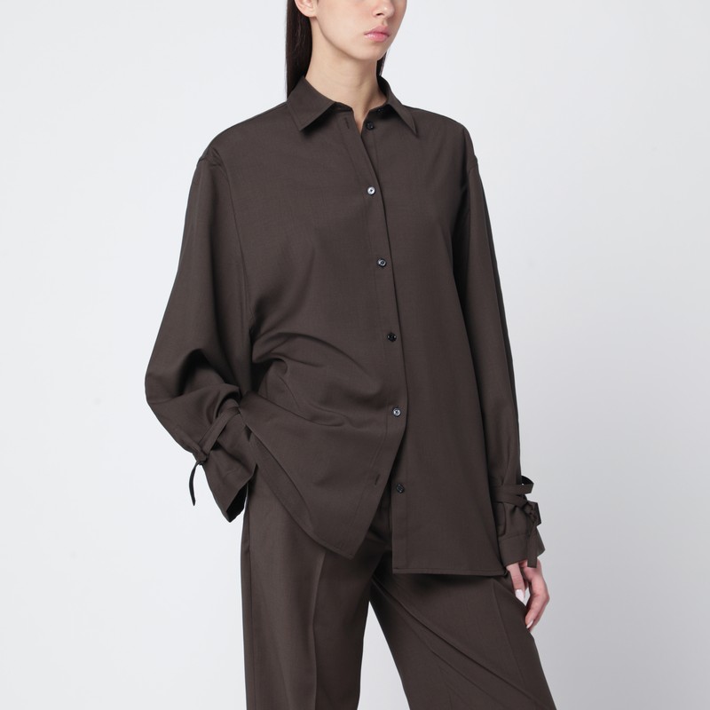 Totême Brown Wool Shirt
