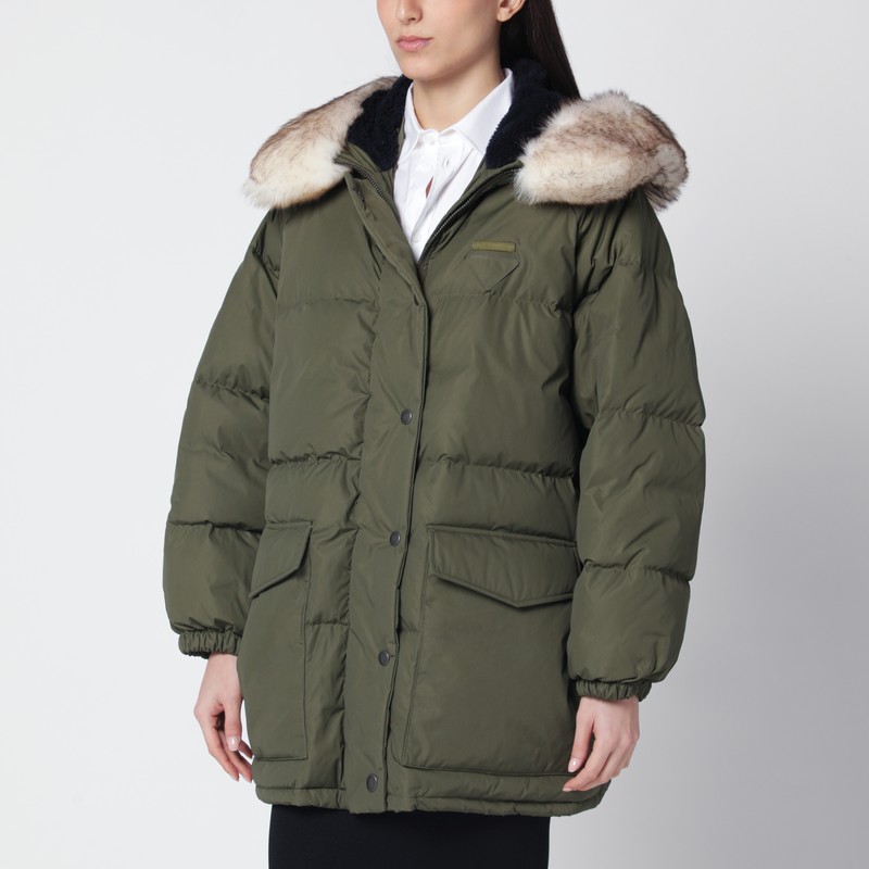 Military green Re-Nylon padded jacket