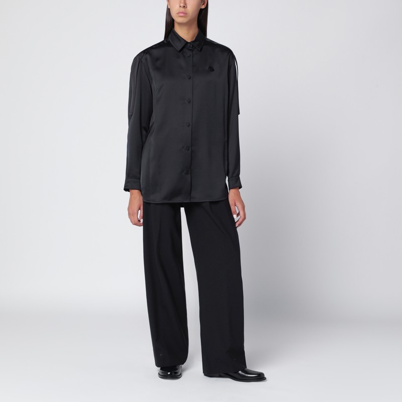 Moncler X Edward Enninful Moncler X Ee72 Trousers By Edward Enninful In Stretch Technical Wool In Black