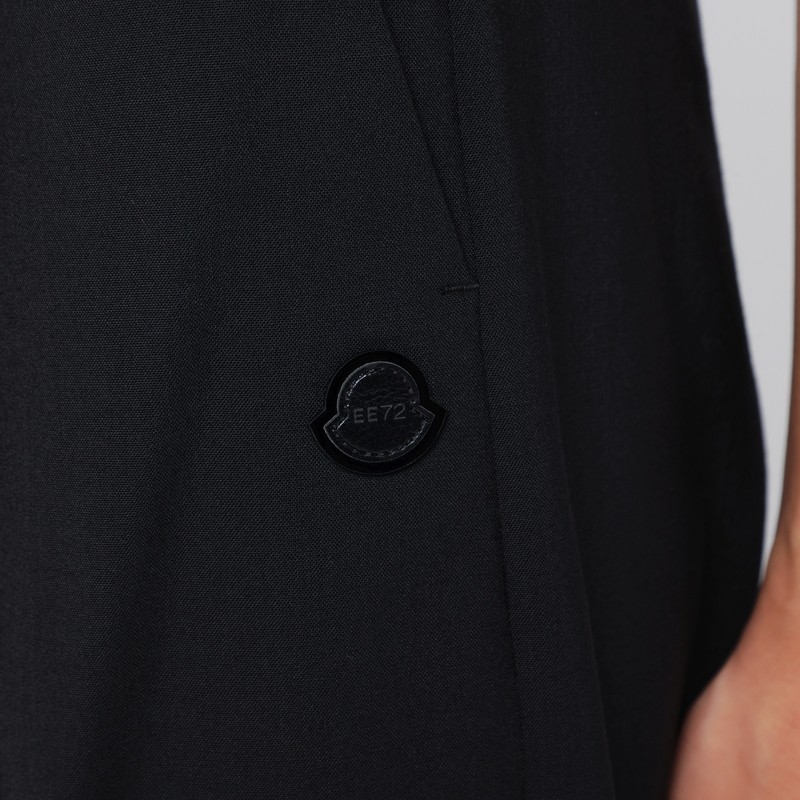 Moncler X Edward Enninful Moncler X Ee72 Trousers By Edward Enninful In Stretch Technical Wool In Black