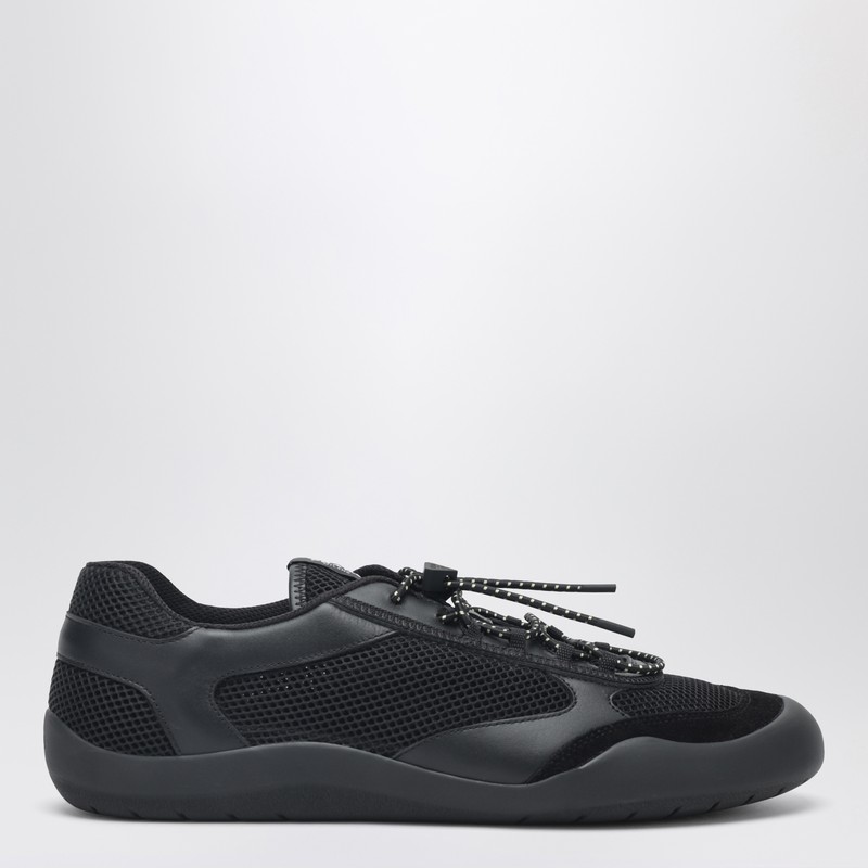 Black Speedrock sneakers in leather and mesh