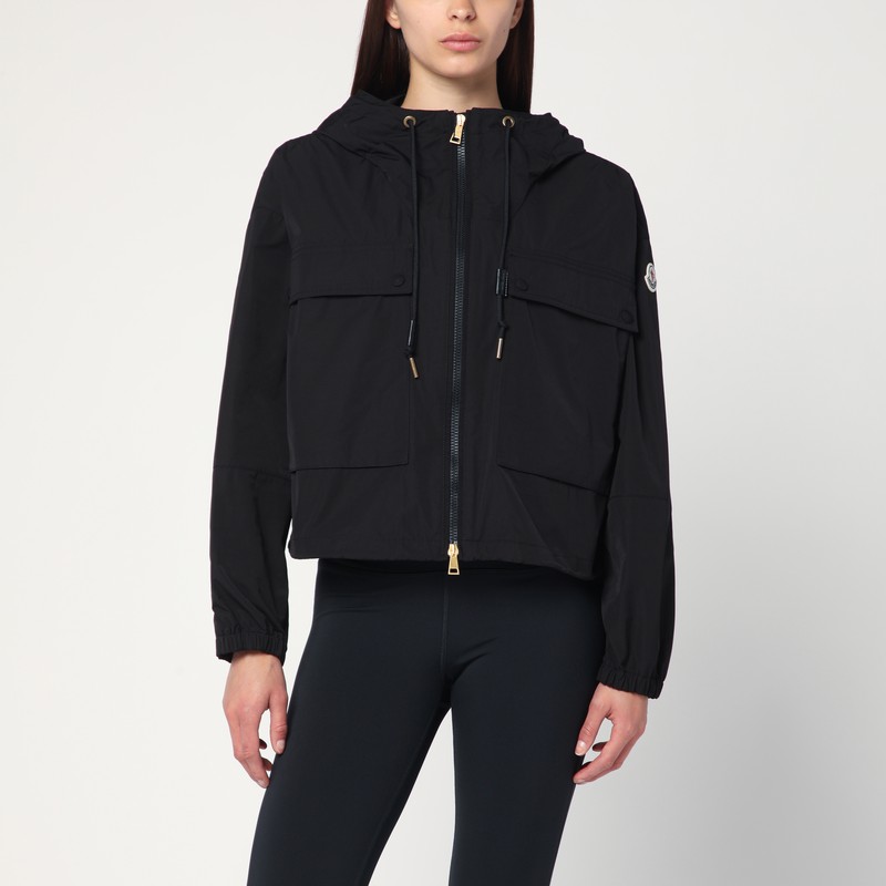 Moncler Snap Button Pockets Hooded Parka With Elasticated Cuffs