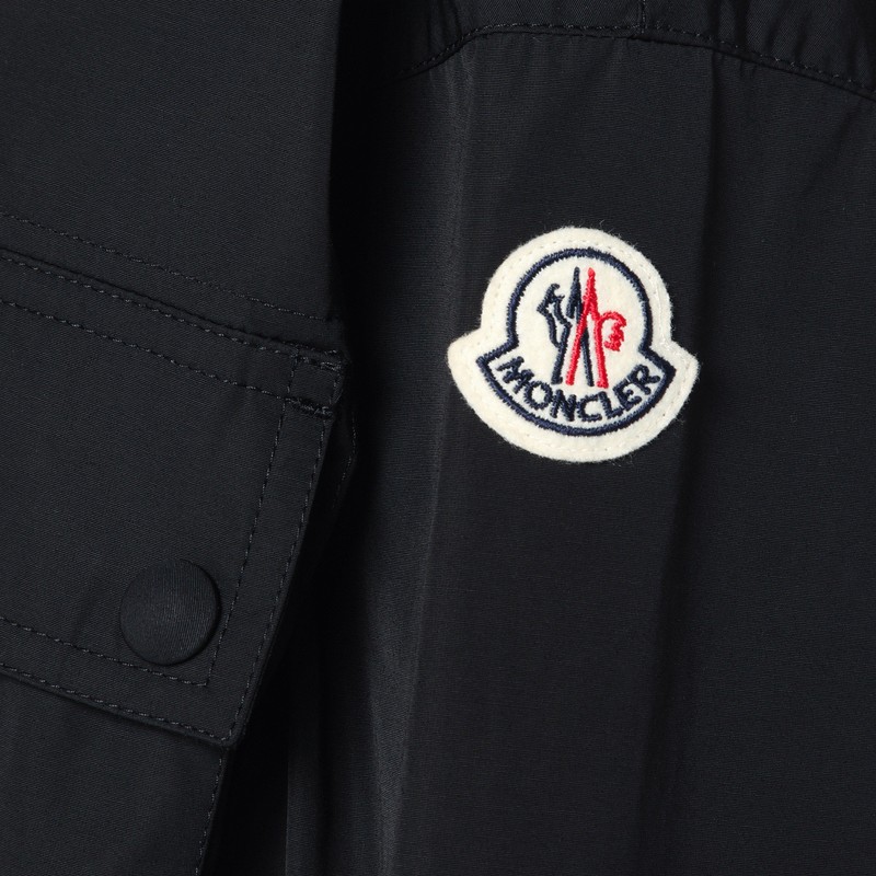 Moncler Snap Button Pockets Hooded Parka With Elasticated Cuffs