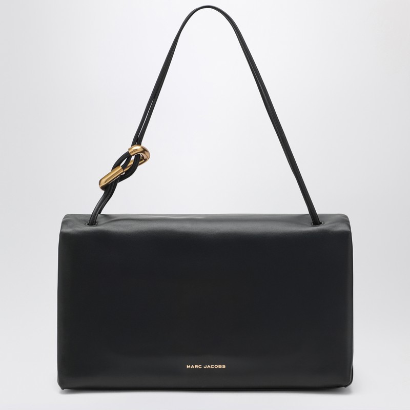 Marc Jacobs The Large Dual Bag In Black Leather In Black