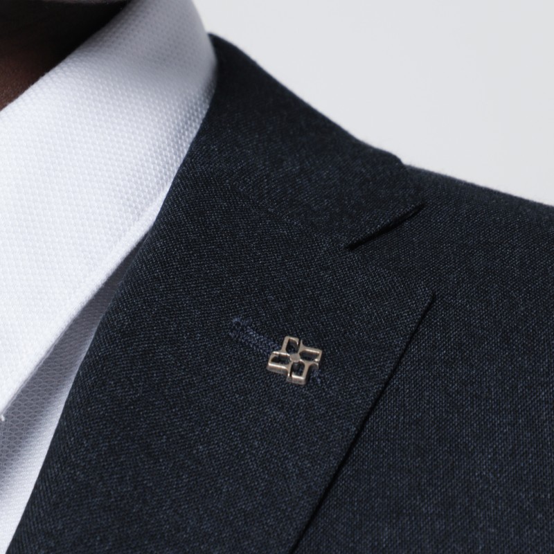 Tagliatore Tailored Single Breasted Wool Suit In Blue