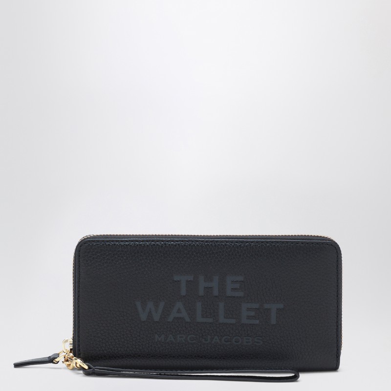 Black full-grain leather wallet