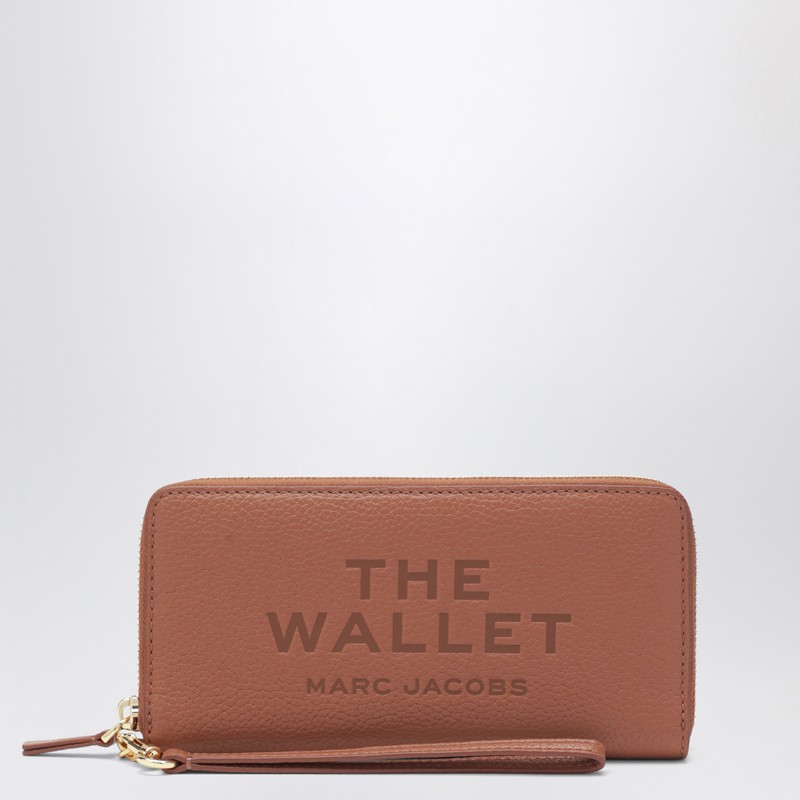 Marc Jacobs Beige Full-grain Leather Wallet In Brown