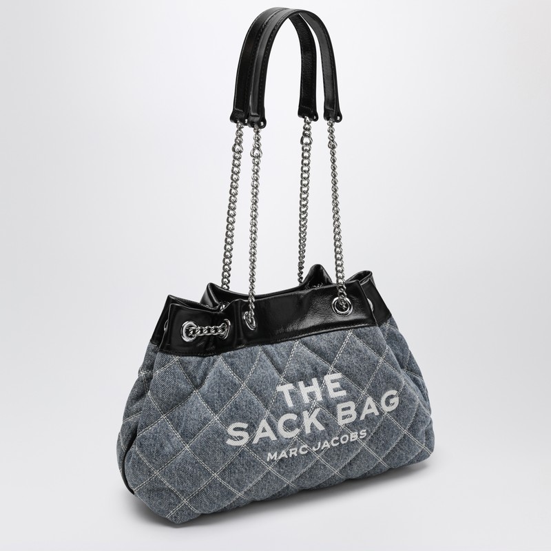 Marc Jacobs Quilted Denim Shoulder Bag In Blue