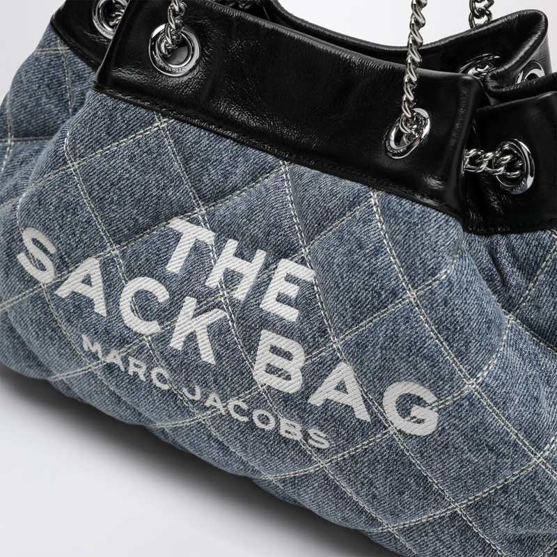 Marc Jacobs Quilted Denim Shoulder Bag In Blue