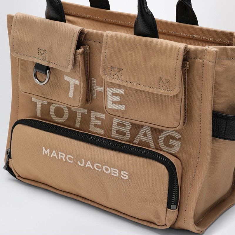 Marc Jacobs Medium Cargo Tote Bag Beige In Canvas In Nude