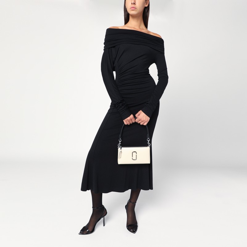 Marc Jacobs Borsa The Snapshot Dtm Convertible Ivory/black In White