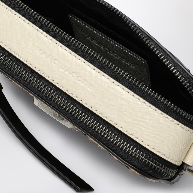 Marc Jacobs Cheetah Print Calf Hair Bag With Adjustable Strap In Black