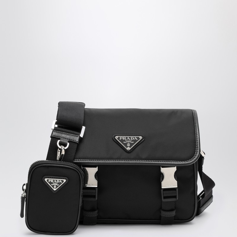 Black Re-Nylon shoulder bag