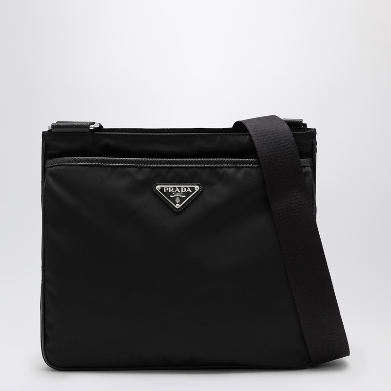 Black Re-Nylon messenger bag