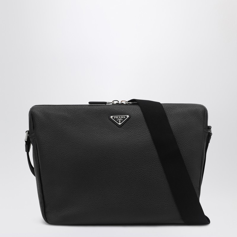 Black Saffiano leather shoulder bag - Prada - Modalova