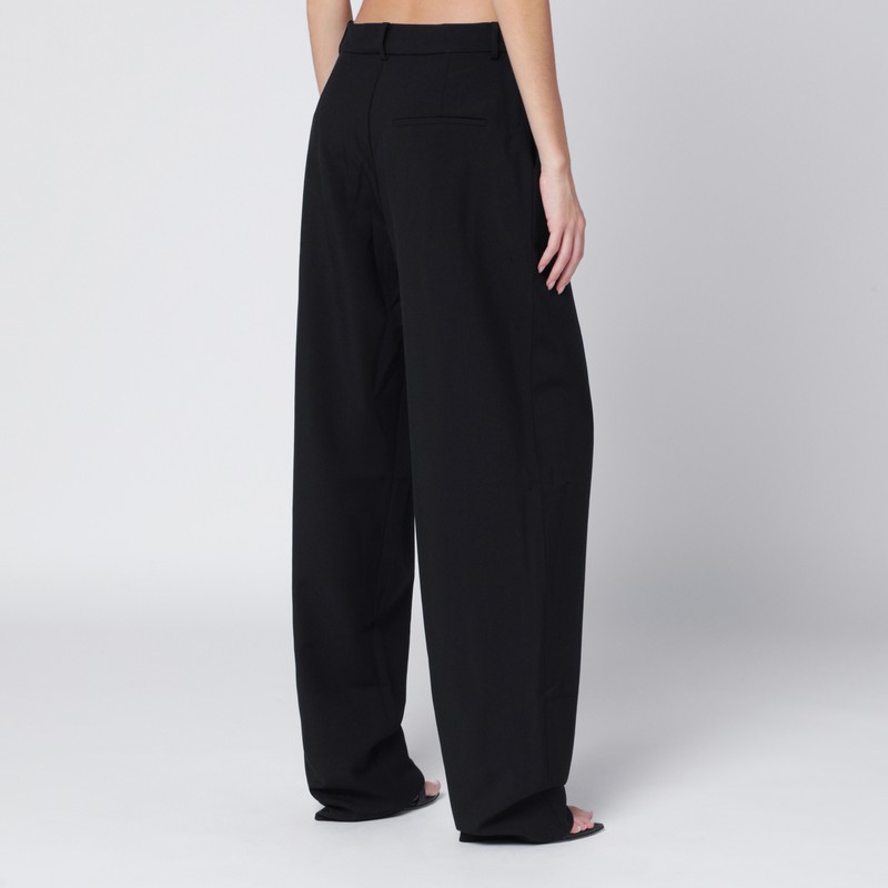 Francesco Murano Black Pants With Darts In Black