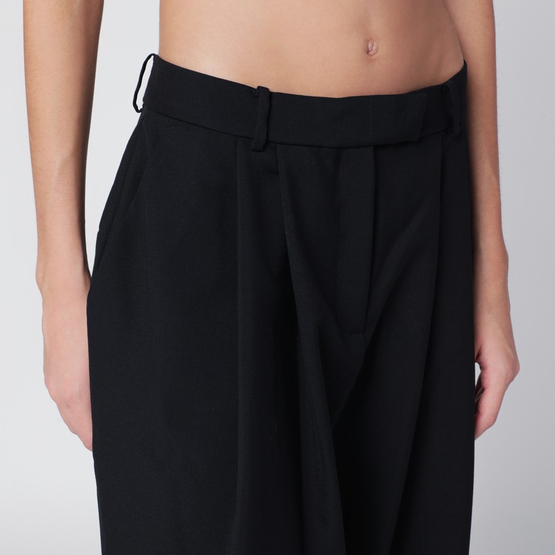 Francesco Murano Black Pants With Darts In Black