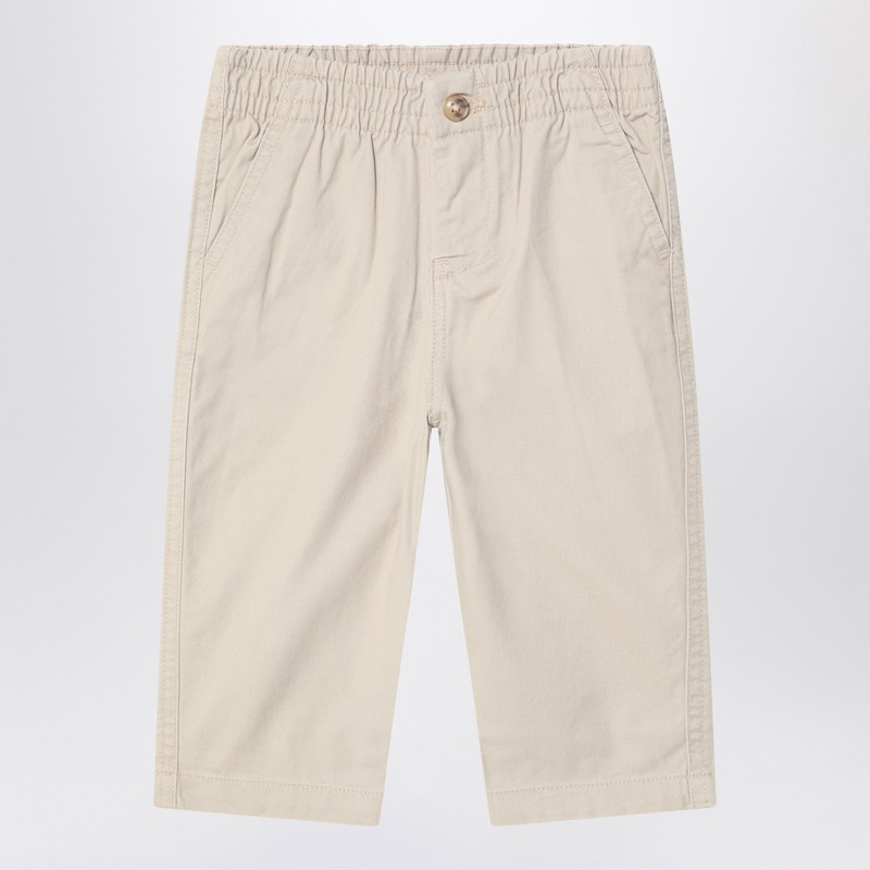 Beige cotton pants