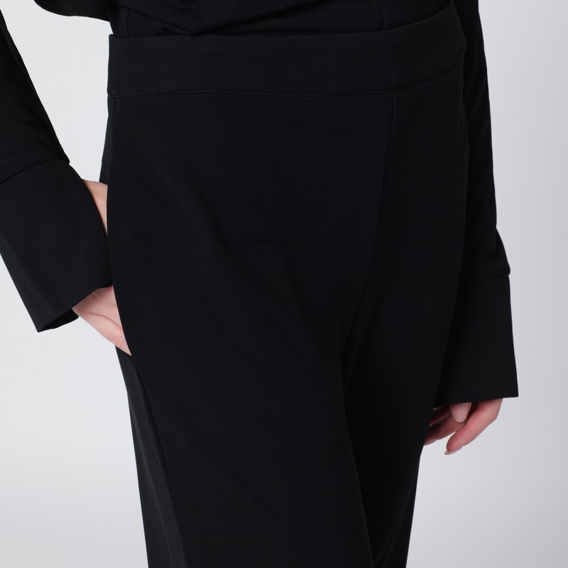 Francesco Murano Ruched Detail Trousers In Black