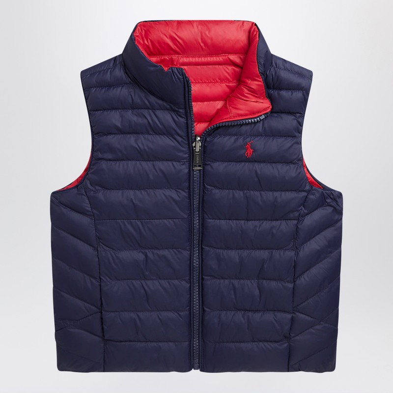Polo Ralph Lauren Reversible Padded Gilet In Blue
