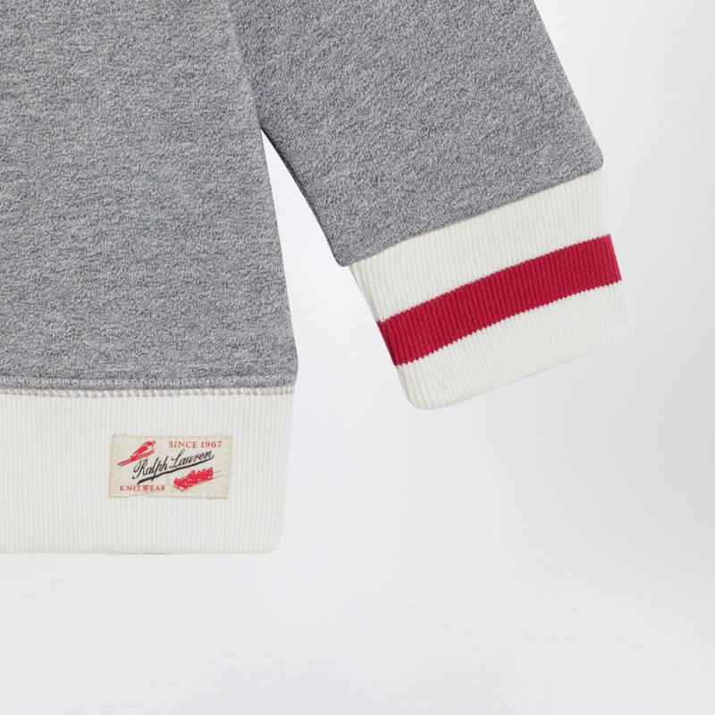 Polo Ralph Lauren Polo Bear Sweatshirt In Grey/ivory In Gray