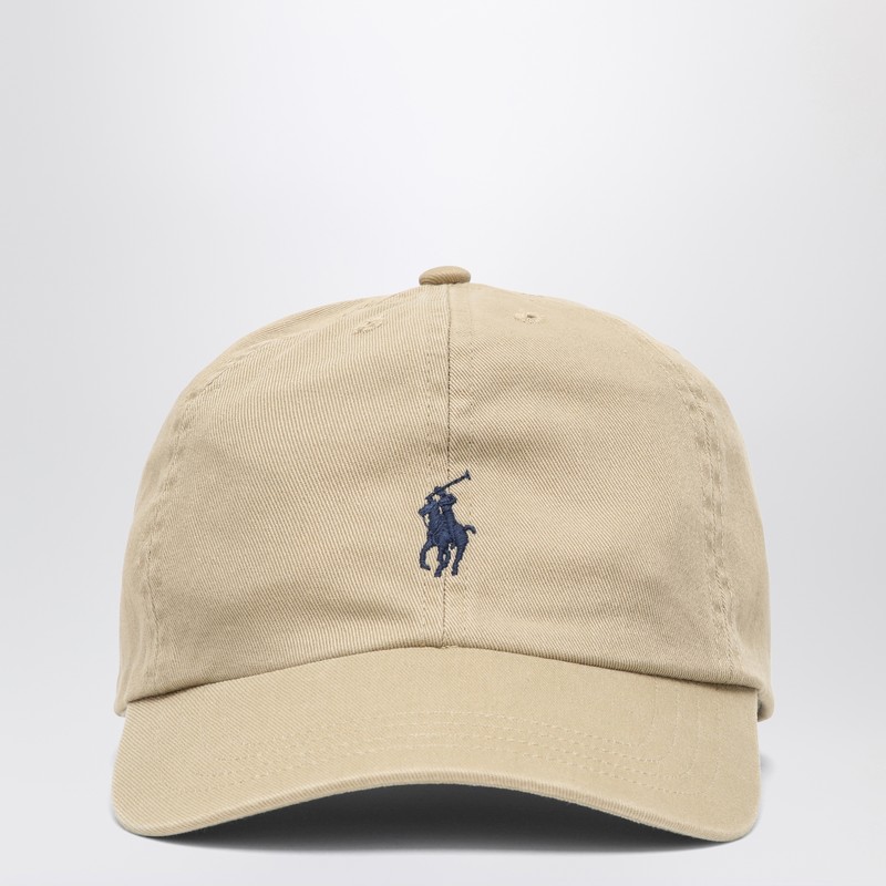 Khaki cotton baseball cap