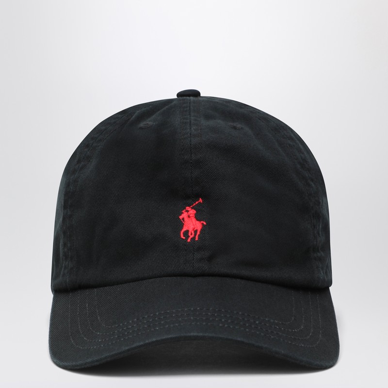 Black cotton baseball cap