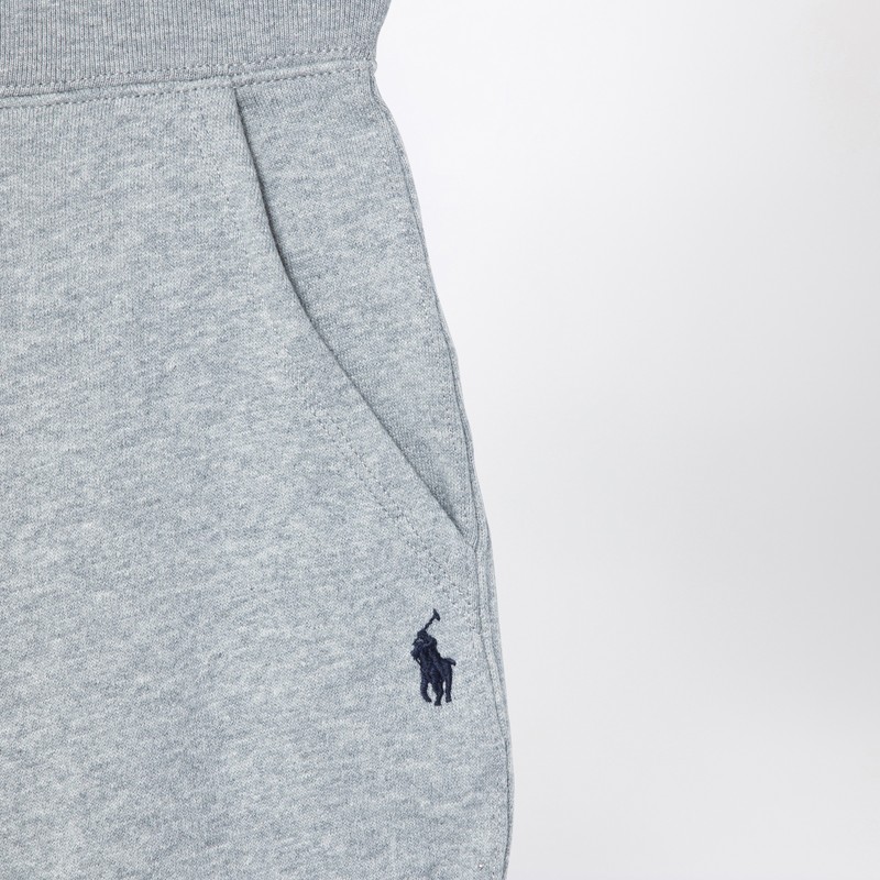 Polo Ralph Lauren Grey Cotton-blend Jogging Trousers In Green
