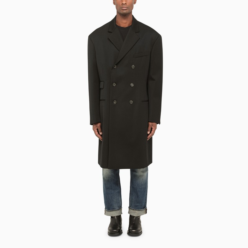 424 Double-breasted Oversize Coat In Black