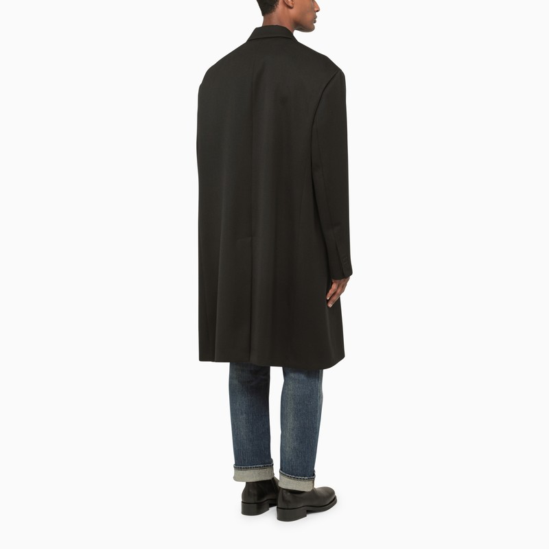 424 Double-breasted Oversize Coat In Black