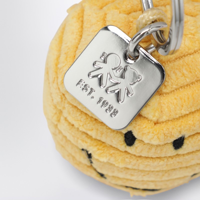 Bon Ton Toys Smiley Velvet Keychain Yellow In Yellow