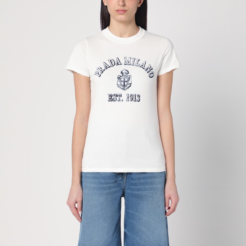 White T-shirt with logo print