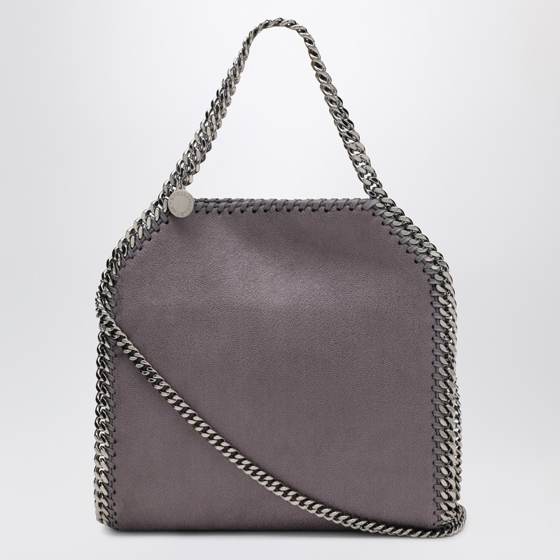 Stella Mccartney Mini Falabella Tote Bag In Bark In Gray