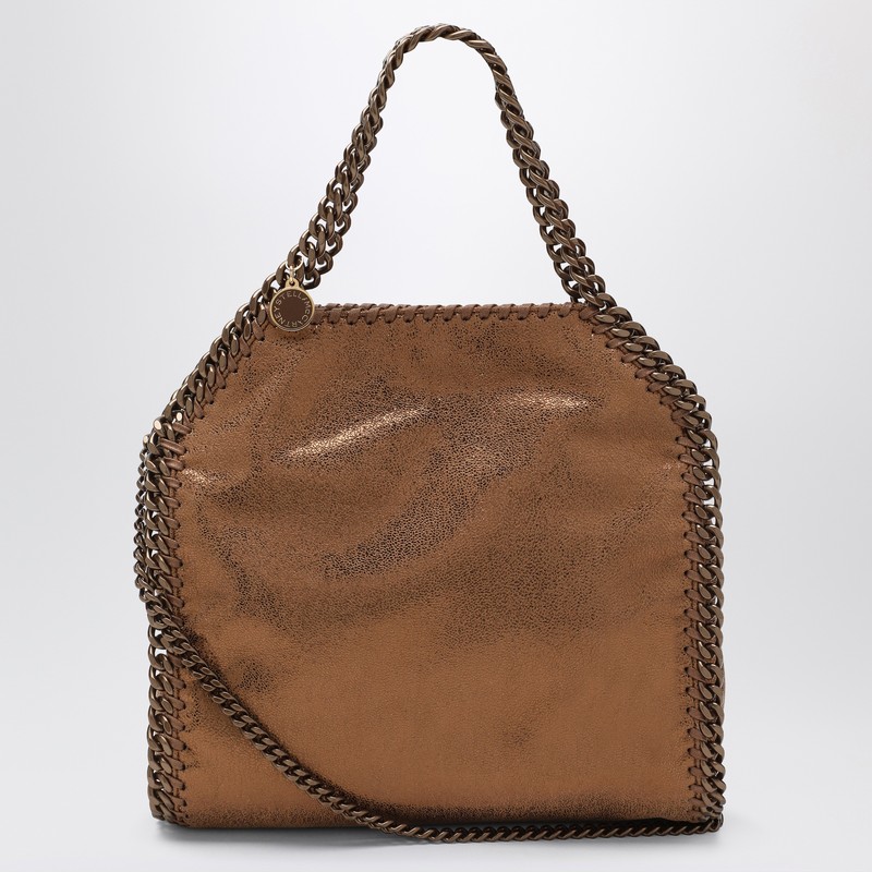 Stella Mccartney Falabella Mini Tote Bronze In Sand