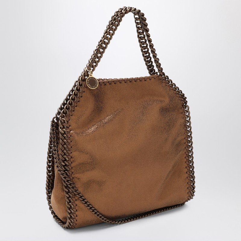 Stella Mccartney Falabella Mini Tote Bronze In Sand