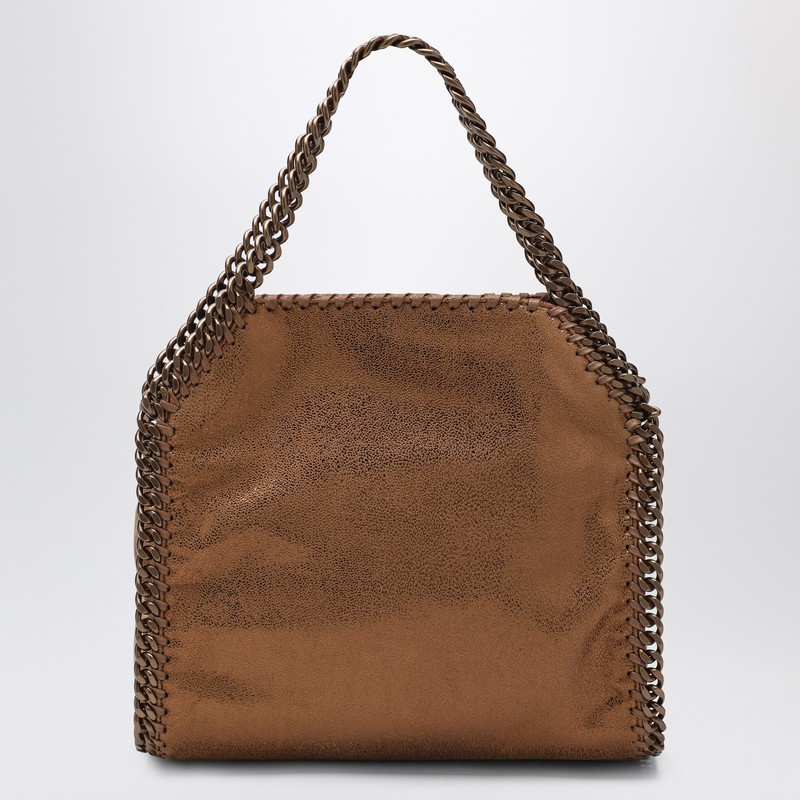 Stella Mccartney Falabella Mini Tote Bronze In Sand